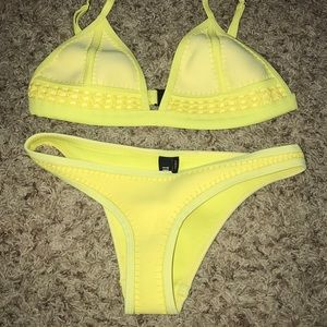Yellow swim set or piece